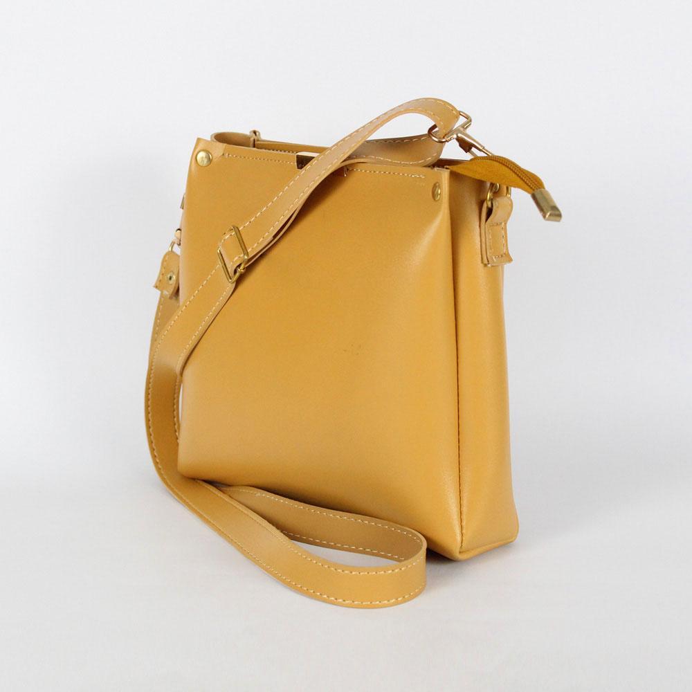 Girl's Rexine Plain Hand Bag