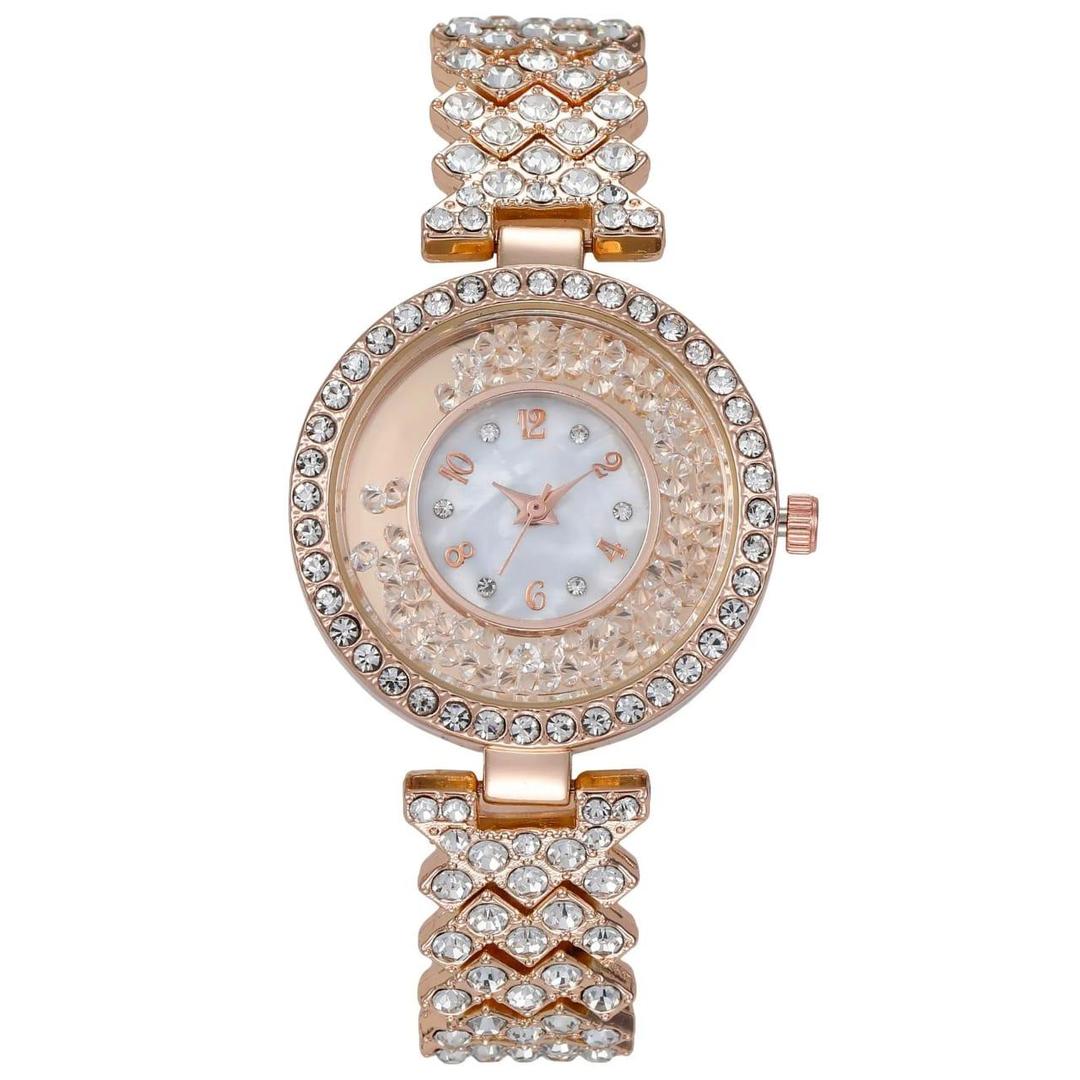 Stylish Women's Quartz Watch - Whater Resistant With Chain Strap -1 Pc