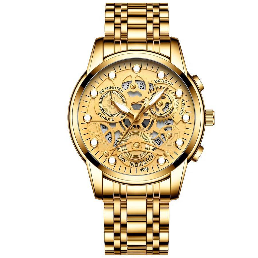 Men's Water Resistant Quartz Chorographic Watch -1 Pc