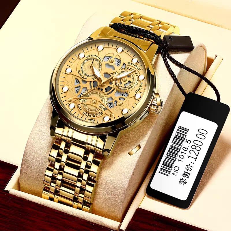 Men's Water Resistant Quartz Chorographic Watch -1 Pc