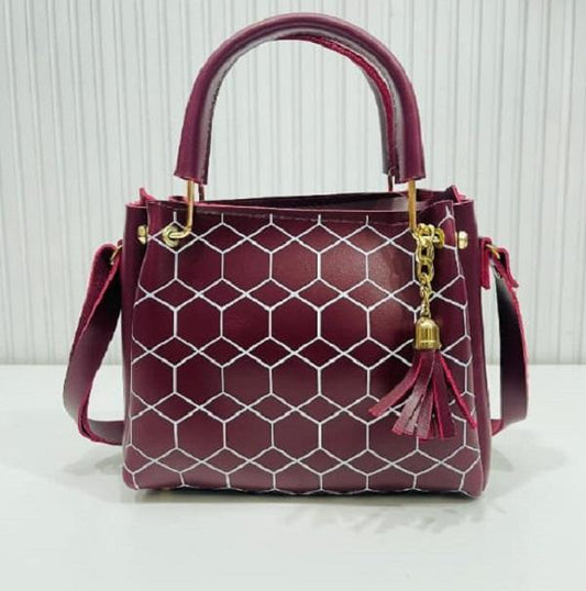 Women PU Leather Printed Shoulder Bag