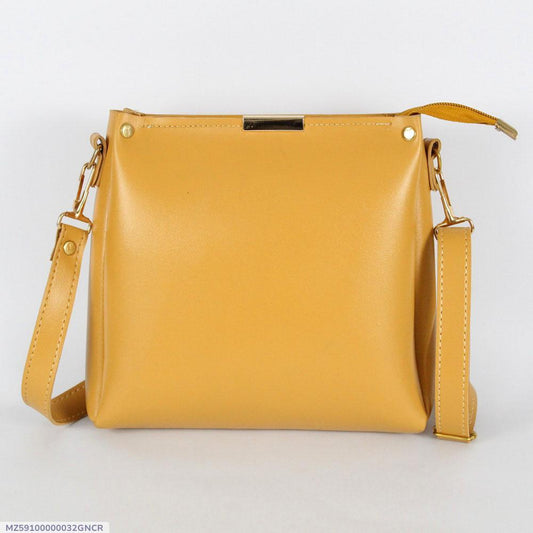 Girl's Rexine Plain Hand Bag