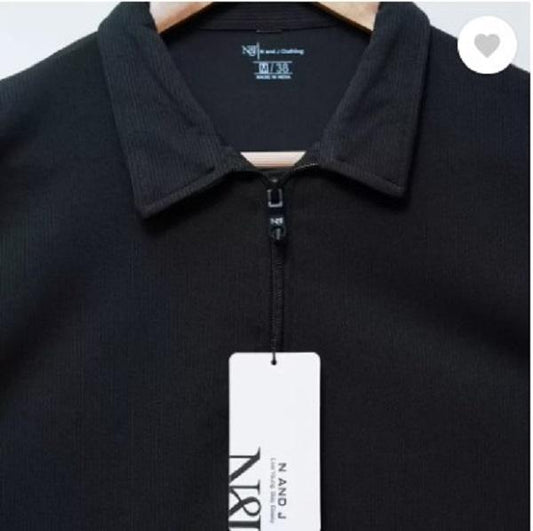 Men's Cotton Plain Polo T-Shirt - 1 Pc Round Neck