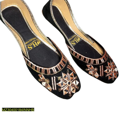 Women's PU Fancy Embroidered Khussa